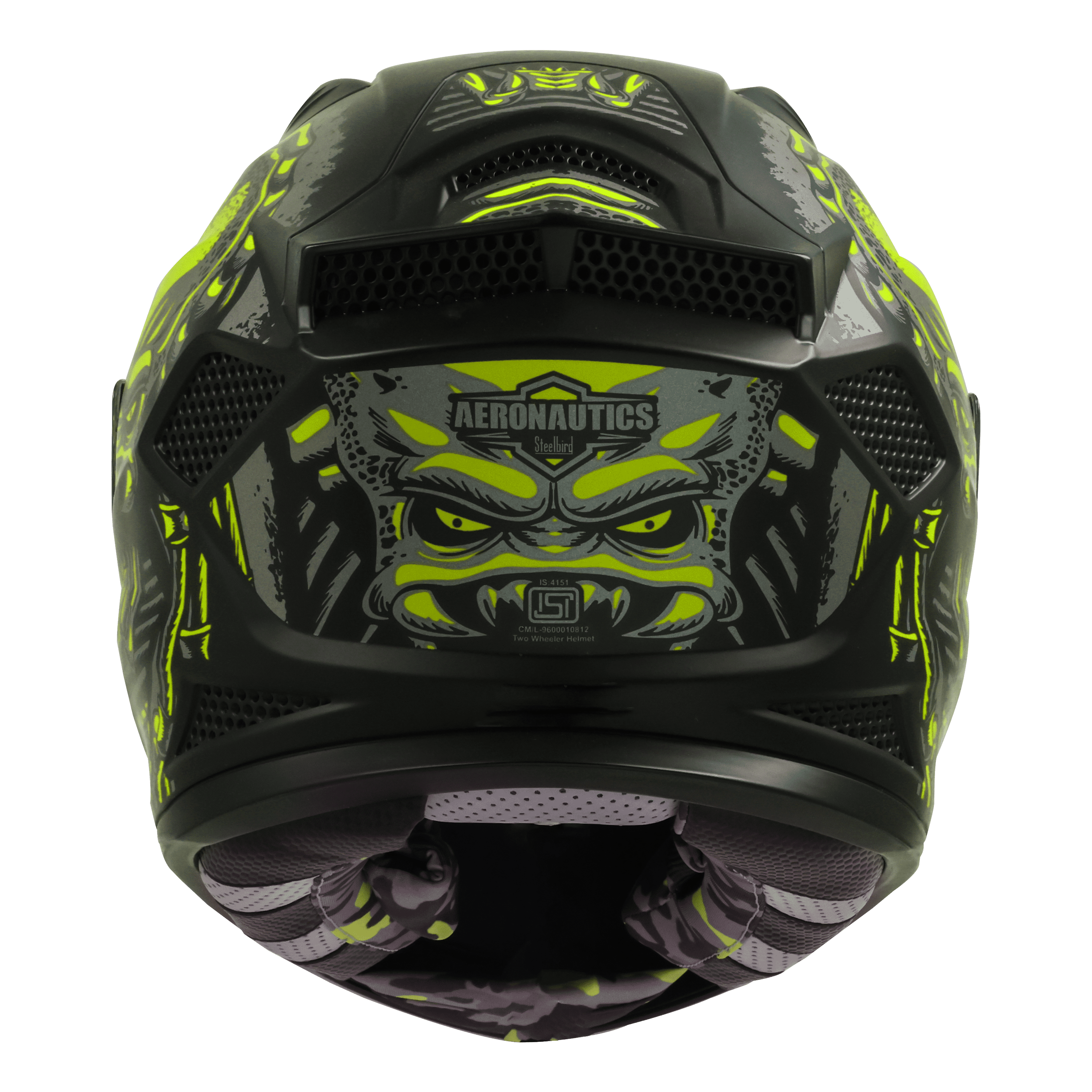 SBH-25 ISS PREDATOR GLOSSY BLACK WITH NEON